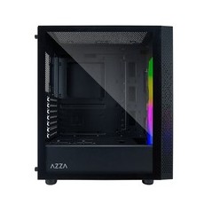 AZZA Celesta 340 Trn ATX Case - Stylish Black Design with Spacious Interiors & Optimize Cooling - No Power Supply Included - Per